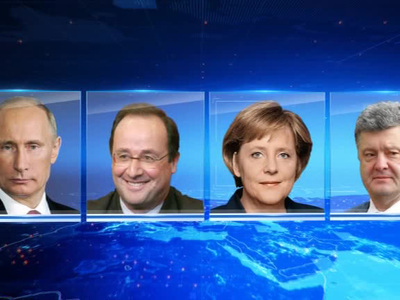 Путин, Меркель, Олланд и Порошенко провели переговоры по Украине