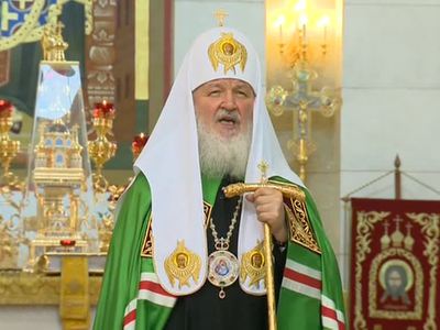 Патриарх Кирилл возглавил всенощное бдение в Софийском соборе