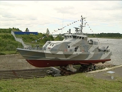 В Рыбинске спустили на воду противодиверсионный катер