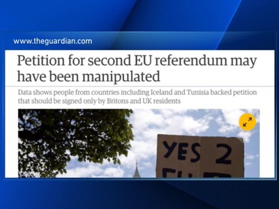 Brexit: подписи под петицией о повторном референдуме могут быть фальшивыми