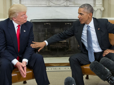 Трамп и Обама нашли общий язык: встреча затянулась на полтора часа