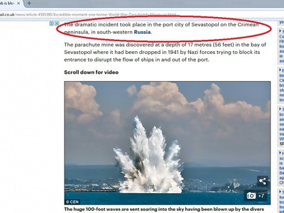 Несмотря на протест Киева, Daily Mail не правит заголовок про российский Крым
