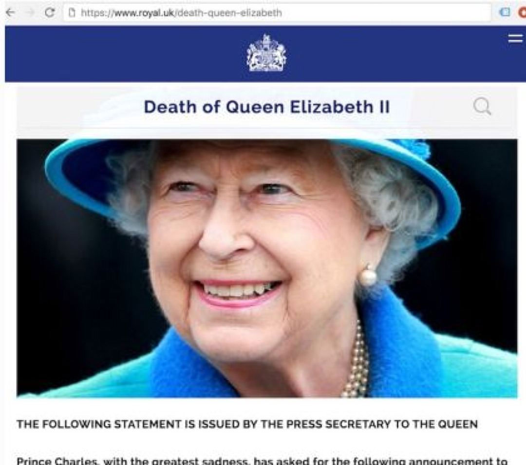 Почему умерла королева. Смерть королевы Великобритании Елизаветы 2.