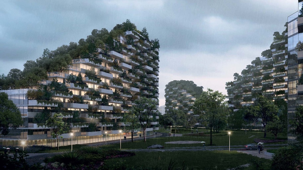 В Китайской республике к 2020-ому построят вертикальный «город-лес»