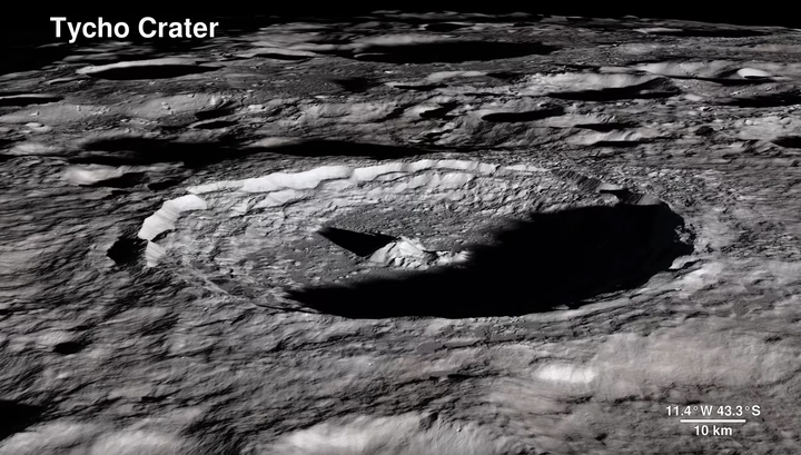 НАСА опубликовала виртуальную экскурсию по Луне. Видео