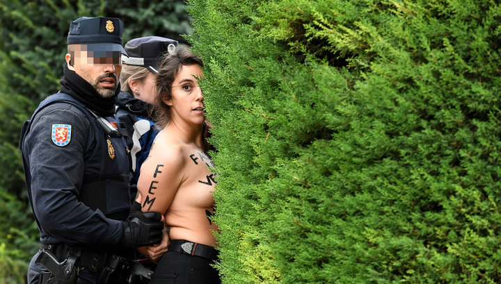 В Мадриде феминистки попытались сорвать акцию памяти Франко