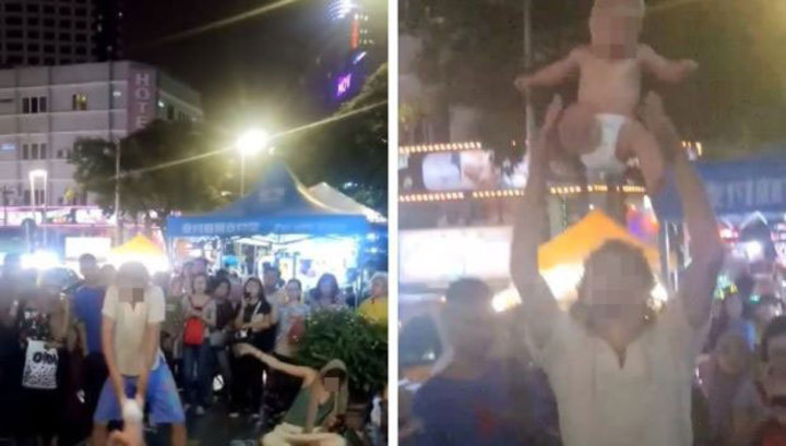 В Малайзии задержали россиян за жонглирование ребенком на уличном представлении