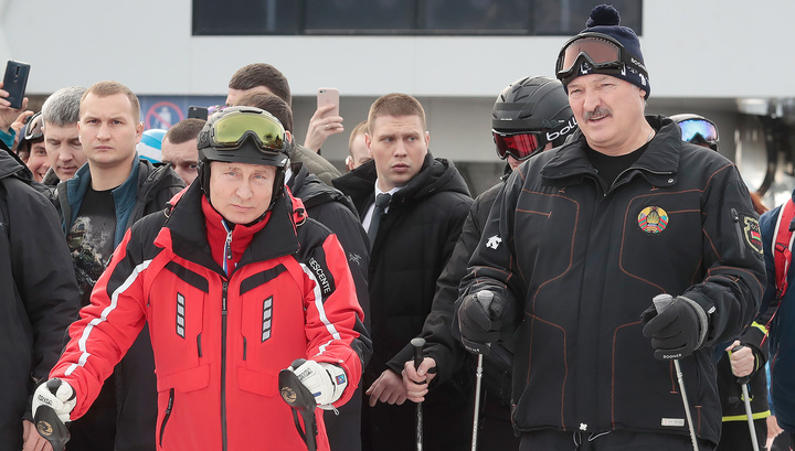Путин и Лукашенко освоили сочинские склоны
