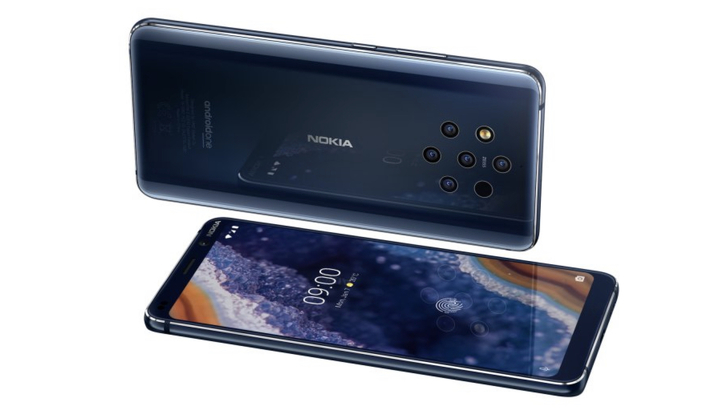 Nokia 9: смартфон с пятью тыловыми камерами