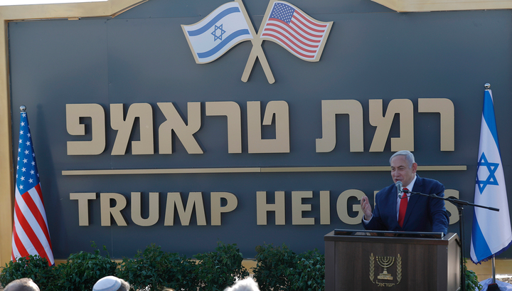 Трамп поблагодарил Израиль за присвоение его имени поселку на Голанах