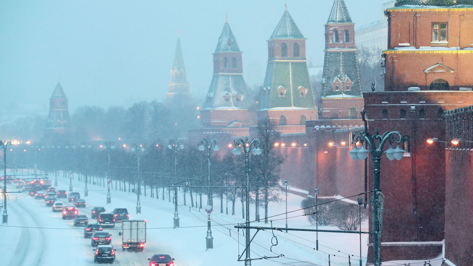 Снежная москва красивые фото