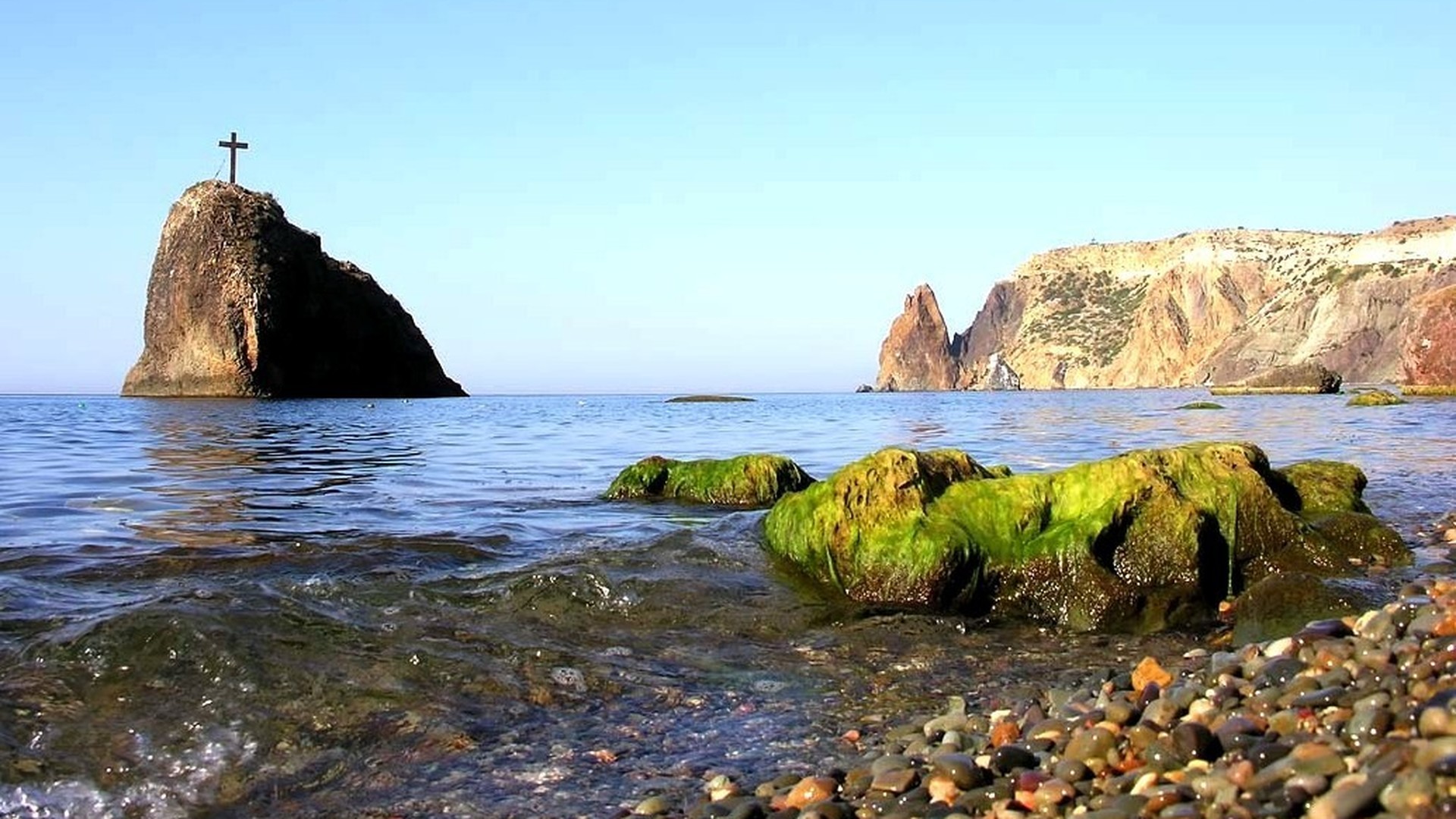Яшмовый пляж в Крыму мыс Фиолент