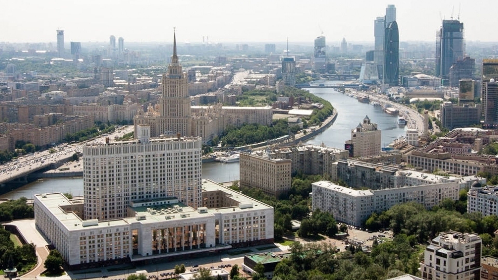 Дом правительства Москва вид сверху