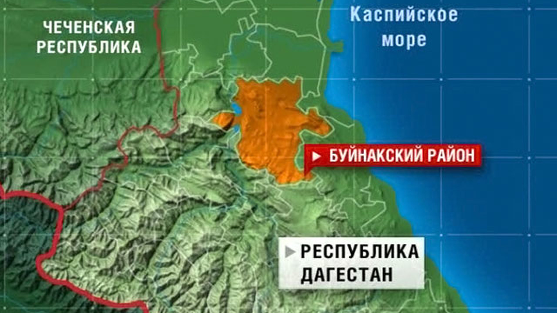 Карта Буйнакского района Дагестана