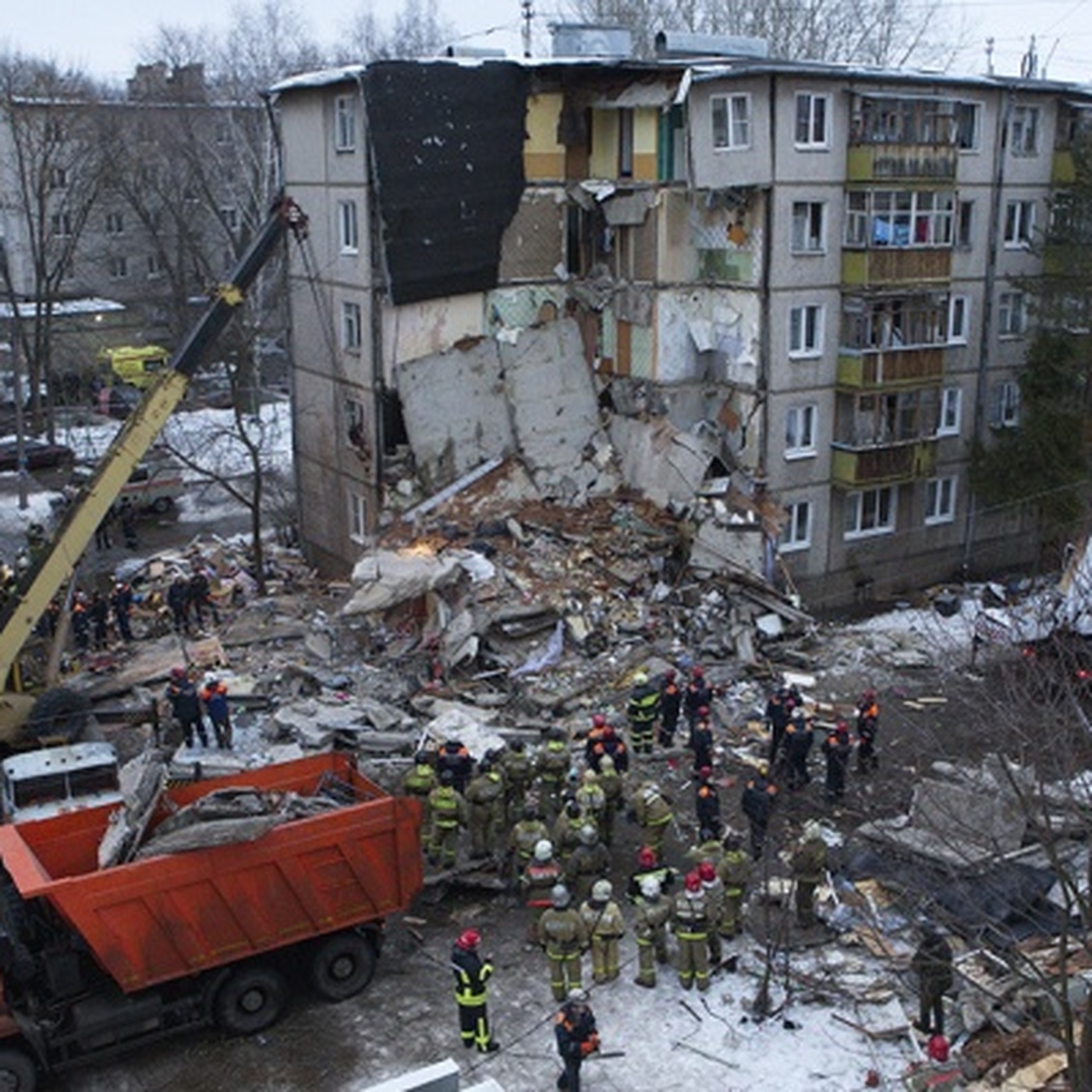 Обрушение жилого дома в ярославле