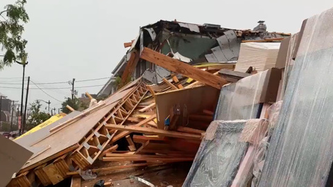 ЧП. В Вашингтоне обрушился строящийся пятиэтажный дом