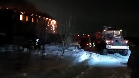 ЧП. Появилось видео горящего дома престарелых в Подмосковье