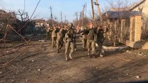 Мариуполь. Массовая сдача в плен украинской морской пехоты