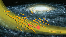 Несущийся через Солнечную систему поток тёмной материи увеличивает шансы её найти