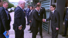 Медведев и Ельцина прибыли в Страсбург, чтобы проститься с Колем