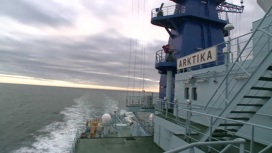 Атомоход "Арктика" штурмует Норвежское море
