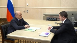 Встреча Михаила Мишустина с президентом "Ростелекома"