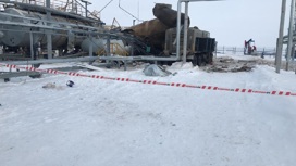 Место взрыва на нефтезаводе в Татарстане сняли на видео