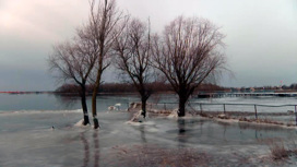 В Ростовской области из-за сильного ветра вышел из берегов Дон