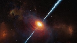 Невероятно прожорливая чёрная дыра стала самым далёким радиомаяком во Вселенной