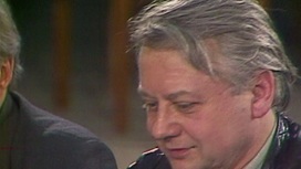 Евгений Евстигнеев, Виктор Розов, Алла Покровская, Олег Табаков, Алексей Баталов в передаче "Театр и время. История одного спектакля". Ведущий Олег Ефремов. 1985