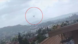 Кадры авиакатастрофы в Калифорнии сняла камера видеонаблюдения