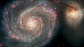 Изображение М51, сделанное с помощью космического телескопа "Хаббл".