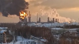 Пожар на нефтеперерабатывающем заводе в Тюмени локализован