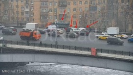 На Садовом кольце в Москве произошло массовое ДТП, движение затруднено