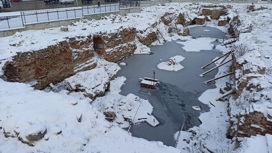 В Калининграде затопило руины Королевского замка