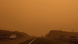 Мощная песчаная буря из Сахары обрушилась на Испанию