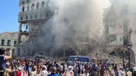 Последствия взрыва в кубинском отеле сняли на видео