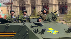 По Красной площади прошли участники спецоперации на Украине