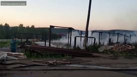 В населенном пункте Элита Емельяновского района сгорело нежилое строение