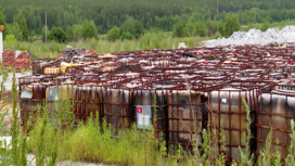 В Свердловской области обнаружен полигон контейнеров с ядовитым веществом