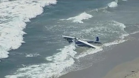 Пилот выжил после падения самолета в океан в США