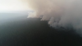 Пожары в Якутии тушат с помощью авиации