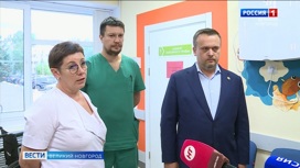 Ремонт помещения под МРТ в Новгородской детской областной больнице выполнен на 80%, сейчас  здесь приступили к благоустройству территории