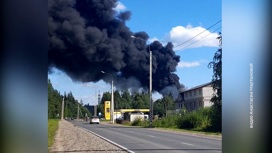В Вельске сегодня горел цех одного из лесопромышленных предприятий