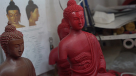 1000 Будд делают в мастерской Иволгинского дацана