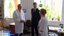 И.о. министра здравоохранения области посетил больницу в Архангельске