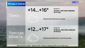Прохладно и дожди: о погоде в Томске во вторник