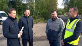 Заместитель главы Архангельска Игорь Арсентьев проинспектировал выполнение работ по дорожному нацпроекту