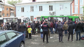 Мобилизованные мужчины отправляются из Екатеринбурга в учебные центры