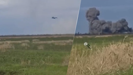 Су-34 бьет по позициям врага на предельно низкой высоте